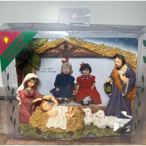 Nativity-Themed Battery-Lighted Photo Frame 8.25'' x 6.5''